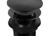 Clearance: Fuse Black Domed Bath Waste Unslotted