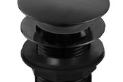 Clearance: Fuse Black Domed Bath Waste Unslotted