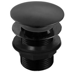 Clearance: Fuse Black Domed Bath Waste Unslotted