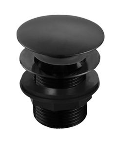 Clearance: Fuse Black Domed Bath Waste Unslotted