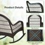 Rocking Chair With Seat And Back Cushion Image 6