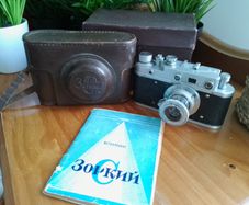 Zorki-C Rangefinder Camera, New Curtains Boxed, USSR Soviet 35mm, M39 Leica Mount, Refurbished Fully Working, 57028145