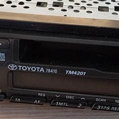 Toyota TM4201 RDS EON Cassette Car Radio Stereo