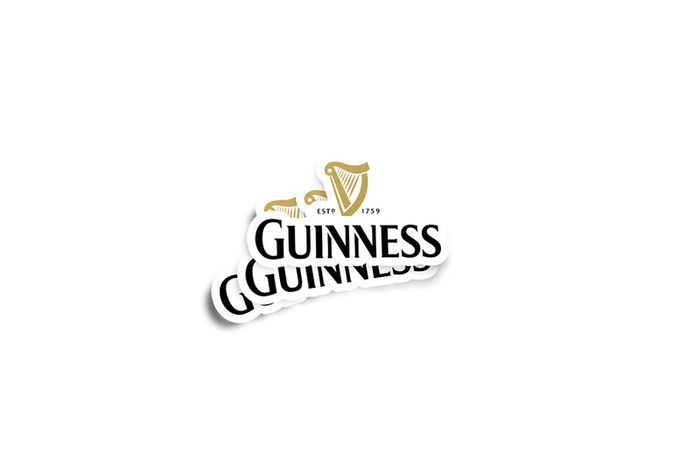 Guinness Glossy Stickers 2-Pack