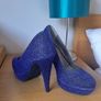 Blue platform Heels Image 2