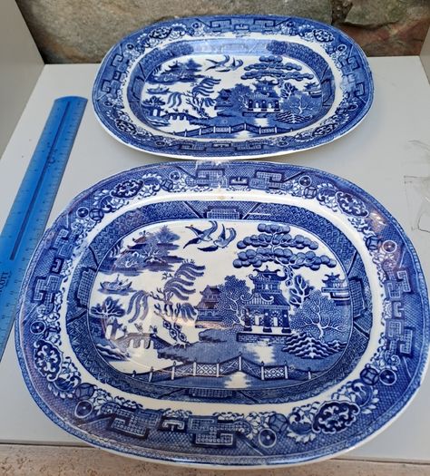 Blue And White Willow Pattern For Sale in Manorhamilton, Leitrim from ...