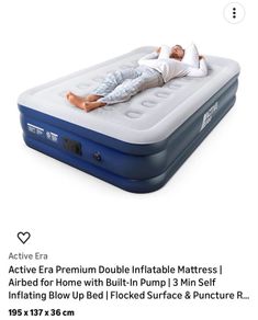 Airbed king Size with electric pump