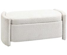 Storage Bench with Storage Hallway Bench Shoe Bench, padded, 105 cm x 44 cm x 45.5 cm. Cream/Beige