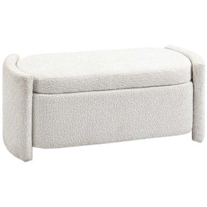 Storage Bench with Storage Hallway Bench Shoe Bench, padded, 105 cm x 44 cm x 45.5 cm. Cream/Beige