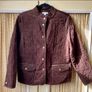 Women's Vintage Brown Corduroy Coat Hunting Style Image 2