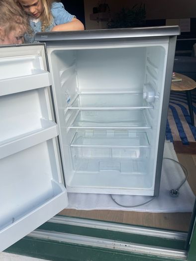 Beko undercounter fridge silver