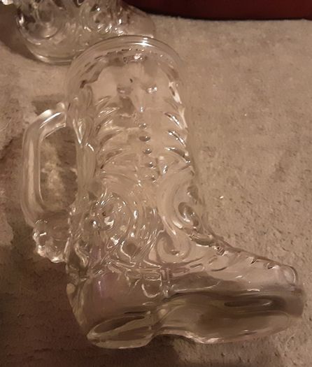 Canadian glass cowboy boots, 40 c