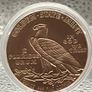 1avdp oz Fine 999 Copper Bullion Incuse Indian Head Round.(L) Image 3