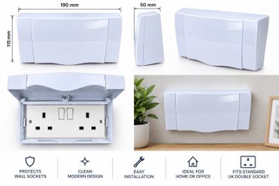 Waterproof Dual socket Protector cover