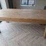 solid wood table and bench Image 4