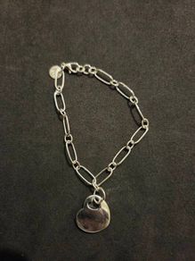 925 Sterling Silver Heart Braclet