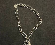 925 Sterling Silver Heart Braclet