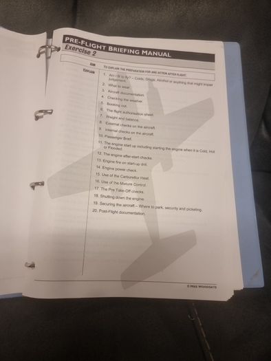 Pre-Flight Briefing Manual. Mike Woodgate