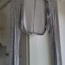 Italian Grey Sleeveless Embellished Tunic Dress with Matching Shrug Cardigan Image 5