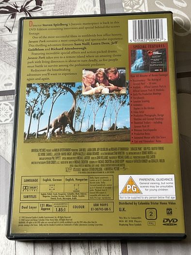 Jurassic Park DVD set.