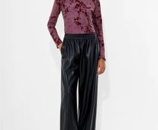 French connection leather trousers