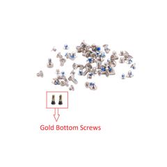 For iPhone 7 4.7" Full Complete Screw Set Repair Fix With 2 Gold Bottom Screws - FHT22IPFC