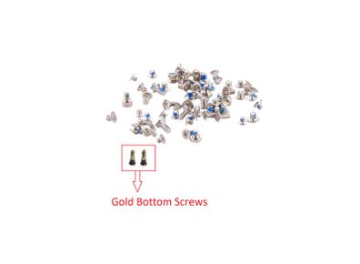 For iPhone 7 4.7" Full Complete Screw Set Repair Fix With 2 Gold Bottom Screws - FHT22IPFC