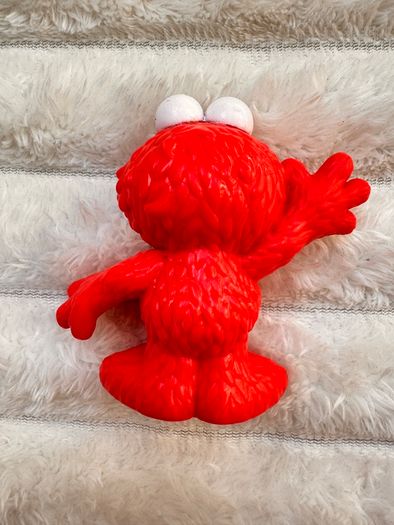 Sesame Street Workshop Waving Elmo Monster Red approx. 6.5 cm. Figure Hasbro Damaged Used Please see photos