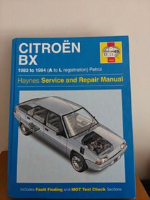 Haynes manual Citreon BX 83-94