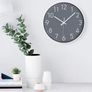 Wall Clock Silent, Non Ticking Modern Quartz 12"- Battery Operated Digital Image 3