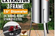 3 Frame Stainless Steel Manual Honey Extractor