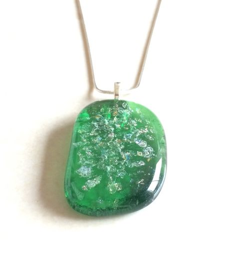 Handmade Glass Sparkly Pendants - FREE DELIVERY