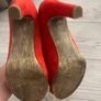 Marco Tozzi Burnt Orange Heels Image 3