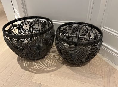 Baskets - Wicker Charcoal Grey