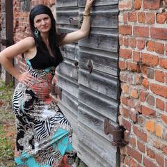Lustre Maxi Summer Dress  Size 8-10