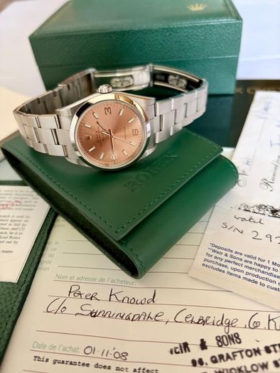 Rolex Air King pink 34mm