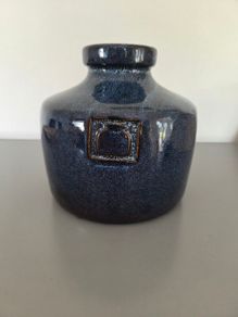 Vase Ceramic Blue Glaze