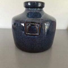 Vase Ceramic Blue Glaze