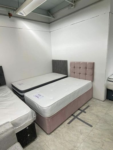 Single bed and mattress in all colours