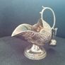 Vintage Silver Plated Sugar Scuttle with Scoop Image 2