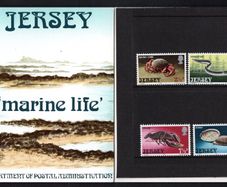 1973 Jersey Marine Life Commemorative Stamps Presentation Pack