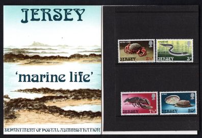 1973 Jersey Marine Life Commemorative Stamps Presentation Pack