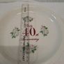 Ruby anniversary plate vintage Image 2