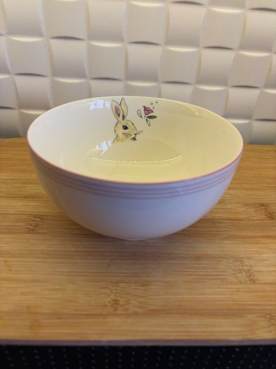 Bunny rabbit bowl and cups