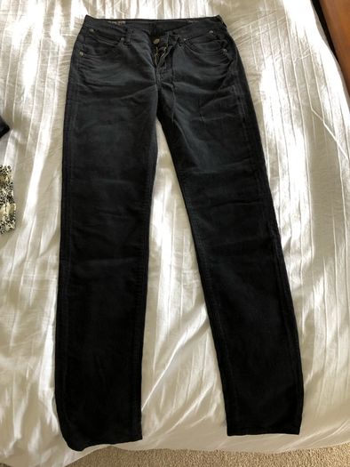 Citizens of Humanity black cord straightleg jeans