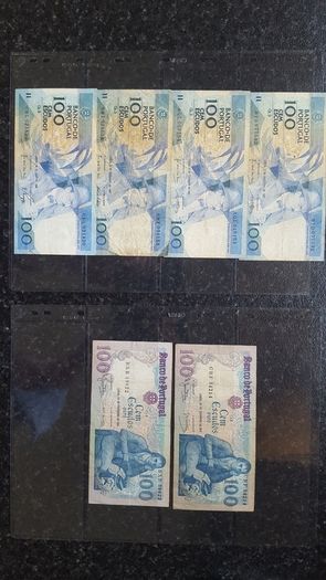 27 Banknotes zloty, pounds, litai, francs, pesetas, escudos, lire