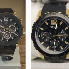 BRAND NEW Mens GUESS Caliber Chronograph Watch  Black Gold Great Deal