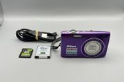Nikon Coolpix S3100 14MP Digital Camera Purple - Full Kit