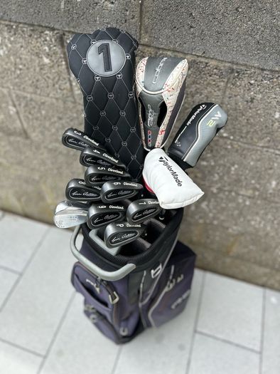 Full set of golf clubs