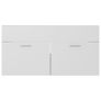 Sink Cabinet with Built-in Basin White and Sonoma Oak Chipboard Image 9